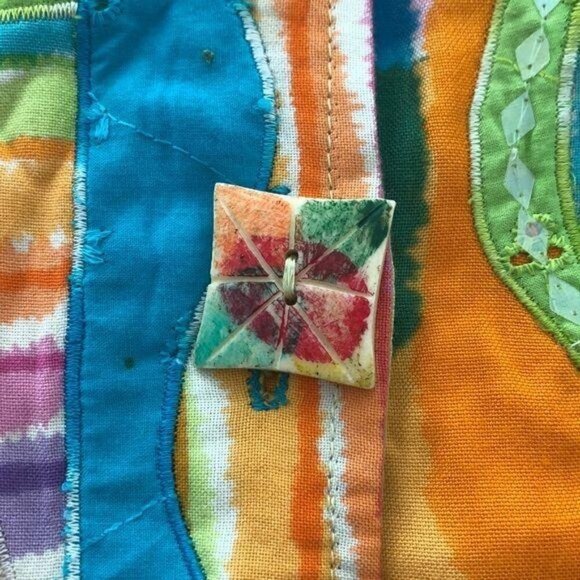 Sandy Starkman Jacket Womens Large L Vintage Art To Wear Rayon Blend Orange - Picture 3 of 12